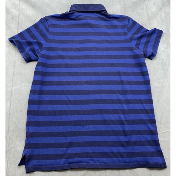 Greyson Men's XL Blue Big Stripe Short Sleeve Golf Polo Shirt Pima Cotton - Picture 3 of 7